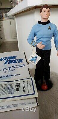 1988 Star Trek Dr Mccoy Doll Le 14 Porcelain Doll Vintage 1980 Dans La Boîte