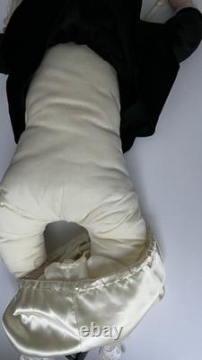 1993 Vtg Original Lee Middeton Tenderness Porcelain Petite Pierrot Bébé Poupée 22 pouces