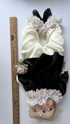 1993 Vtg Original Lee Middeton Tenderness Porcelain Petite Pierrot Bébé Poupée 22 pouces