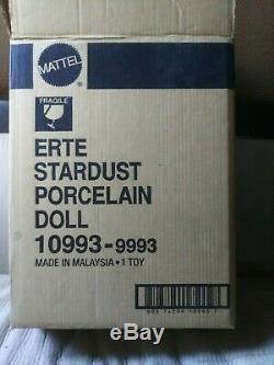1994 Erté Stardust Porcelaine Barbie Nrfb Mint Nrfb Mint # 10993 Limited Edition