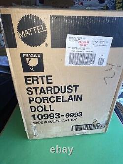 1994 Mattel Erte Stardust Porcelaine Barbie Doll 10993 Seeled With Shipper Box