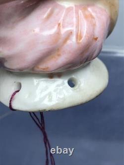 2.5 Poupée en bisque allemande antique demi 1/2 allongée avec turban indien et miroir #CC