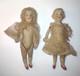 2 Poupées De Maison De Poupée En Porcelaine All-bisque Articulées Allemandes Limbach Antiques