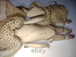 2 Poupées de Maison de Poupée en Porcelaine All-Bisque Articulées Allemandes Limbach Antiques