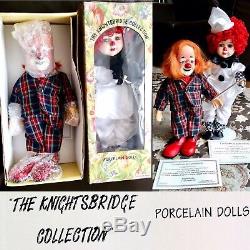 2 Vintage Collection Boxed Knightsbridge Porcelaine Poupées Et Certificats D'origine
