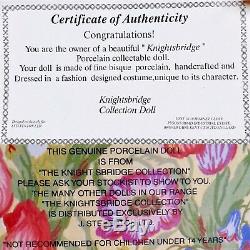 2 Vintage Collection Boxed Knightsbridge Porcelaine Poupées Et Certificats D'origine