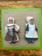 2 Poup&eacute;es Anciennes En Porcelaine Sur Carton Hertwig & Co.