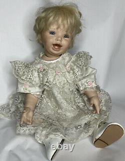 22 Baby Shay Porcelaine Blue Eye Doll Par Rubert 1994 W Vêtements Fashionland B 132