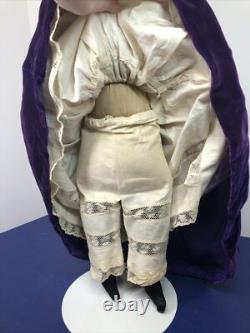 22 Tête en porcelaine allemande antique Kling Bell blonde corps de poupée précoce #SC5