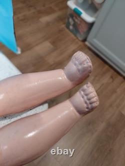 24 Poupée Antiques Heubach Koppelsdorf 250-6 Magnifique Robe en Broderie Blanche