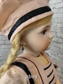 24 Tête Jumeau en biscuit impeccable, robe française ancienne