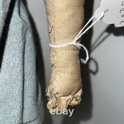 25 Poupée en porcelaine chinoise à eyeliner rouge Flattop antique allemande A W Fr. Kister 1860-70's #L