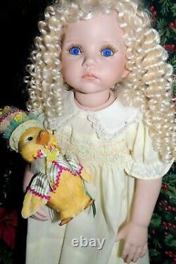 26 Porcelain Dianna Effner Vintage Molly Doll, Robe À Smocks Heirloom, & Toy