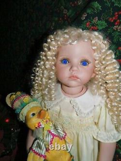 26 Porcelain Dianna Effner Vintage Molly Doll, Robe À Smocks Heirloom, & Toy