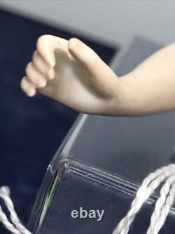 3.5 Poupée en bisque allemande antique moitié 1/2 dame 22674 avec chignon bras étendus #CC