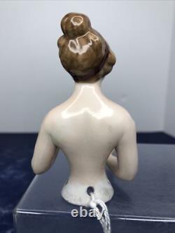 3.5 Poupée en bisque allemande antique moitié 1/2 dame 22674 avec chignon bras étendus #CC