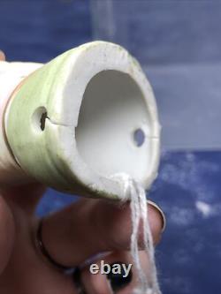 4.5 Poupée Demi Femme Allemande en Bisque Antique 4932 Plumage dans les Cheveux et Éventail #SE