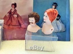 4 Femme, 1 Homme Vintage Miniature French Doll Kits Les Poupées Smiths, 1980slait