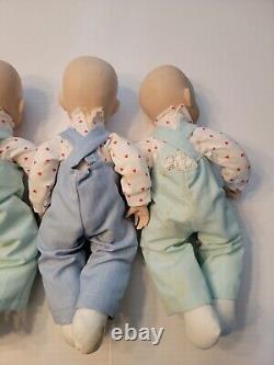 4 poupées en porcelaine de reproduction de conception Vintage Boots Tyner