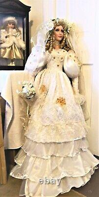 42 Pouces Tall Rare Vintage Ashley Belle Bride Doll Collector Item Gorgeeus