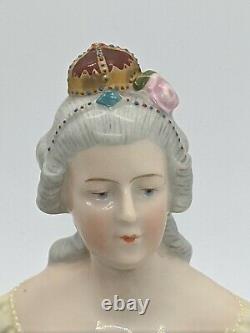 5.4 Rare Demi-dolle De Porcelaine Allemande Maria Theresa 1760 Série Historique Goebel