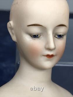 5,75 poupée demi en bisque allemande antique Goebel dame 442/5 perruque chauve #SE