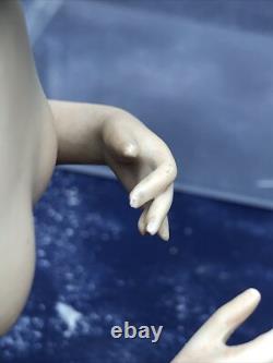 5,75 poupée demi en bisque allemande antique Goebel dame 442/5 perruque chauve #SE