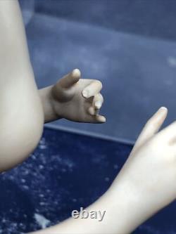 5,75 poupée demi en bisque allemande antique Goebel dame 442/5 perruque chauve #SE