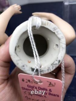 5,75 poupée demi en bisque allemande antique Goebel dame 442/5 perruque chauve #SE