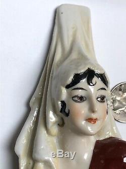6.25 Allemand Antique Porcelaine Moitié 1/2 Poupée Espagnole Incroyable Lady Mantilla #s