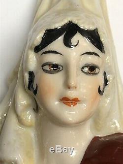 6.25 Allemand Antique Porcelaine Moitié 1/2 Poupée Espagnole Incroyable Lady Mantilla #s