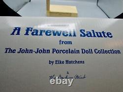 Adieu à John John JFK Jr - Poupée de porcelaine Danbury Mint par Elke Hutchens - NOUVEAU