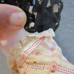 Allemagne Chine Tête de Poupée Époque de la Guerre Civile Corps en Tissu avec Teinte Rose Jambes TLC 19