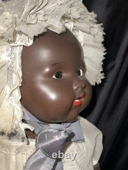 Ancienne poupée bébé à tête en biscuit Armand Marseille 351/9K Allemagne 23