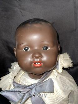 Ancienne poupée bébé à tête en biscuit Armand Marseille 351/9K Allemagne 23