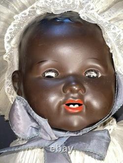 Ancienne poupée bébé à tête en biscuit Armand Marseille 351/9K Allemagne 23