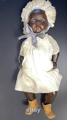 Ancienne poupée bébé à tête en biscuit Armand Marseille 351/9K Allemagne 23