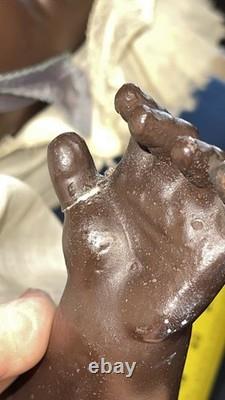 Ancienne poupée bébé à tête en biscuit Armand Marseille 351/9K Allemagne 23