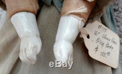 Anciennes Victorienne Beauté Porcelaine Chine Doll & Clothes / Guerre Civile Ère