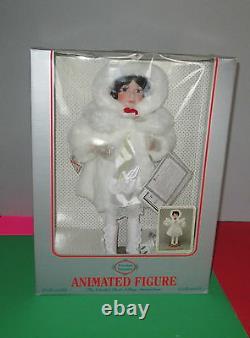 Animation Vintage Original Motion-telco Ette Noël En Porcelaine Poupée 18 Ange