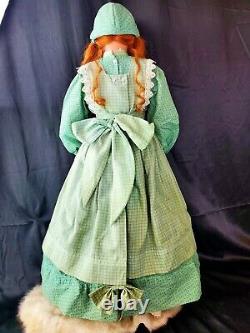 Anne De Green Gables Prarie Fille 35 Roux Porcelaine Artiste Doll Marie Lutsky