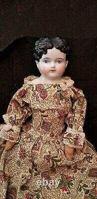 Antique 25 Alt Beck Gottschalk Abg 784 China Head Doll Antiq Corps Pieds En Cuir