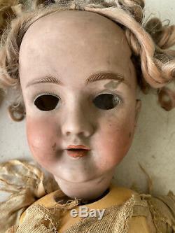 Antique 32 Kley & Hahn Walküre Porcelain Doll Pour La Restauration Grenier Trouver