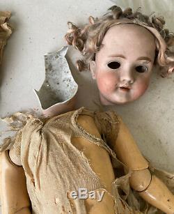 Antique 32 Kley & Hahn Walküre Porcelain Doll Pour La Restauration Grenier Trouver