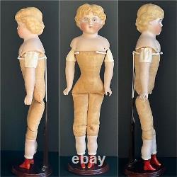 Antique Allemand 16 Abg Alt Beck Gottschalck 1046 Parian Bisque China Head Doll