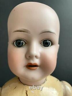 Antique Allemand 22 Bergmann Waltershausen 1916 Bisque Head Doll