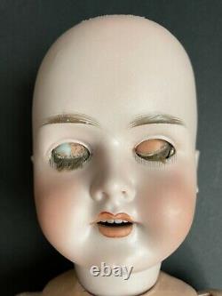 Antique Allemand 25 C M Bergmann Waltershausen 1916 Bisque Head Doll