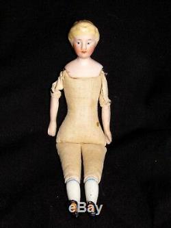 Antique Allemand 6.5 Porcelaine Dollhouse Doll House Fabriqué En Allemagne