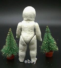 Antique Bisque Jointed 4 Snow Baby Snowbaby Doll Allemagne Hertwig