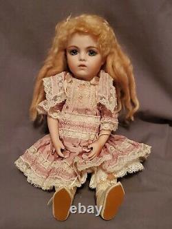 Antique Bru Jne Bebe Reproduction 13 Bisque Doll Par Lynda & Alan Marx